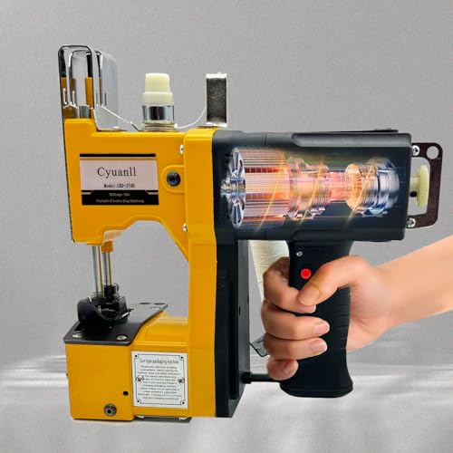 Mini Bag Closing Machine-Electric Portable Bag Sewing Machine 2s/bag,Bag Closer Automatic Woven Bag Sewer Packing Machine for Burlap PP Woven Kraft Paper Bag Feed Sacks Rice Bags Jute Bags Seed Bags