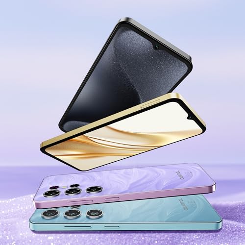 OUKITEL C2 Smartphone Ohne Vertrag - 16GB+128GB /1TB Handy Günstig Android 14, 6.52 Zoll Handy Ohne Vertrag, 5000mAh Akku Simlockfreie Handys, 13MP+5MP, Dual SIM 4G Face ID/OTG/GPS/3.5mm Jack, Violett