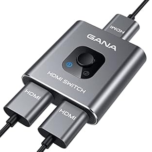 【Wide Compatibility】GANA hdmi switch compatible with most devices with standard HDMI interface. Input Devices: Computer, Laptop, DVD, XBox 360, XBox One, PS4, PS3, TV Stick, TV Box, Gaming Console, Blu-Ray player etc. Output Devices: HD-Ready or Full...