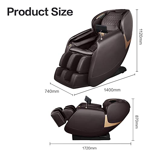 Aront 3D Massage Chair Full Body,Zero Gravity Sl-Track Shiatsu Massager With Heating,Body Scan Bluetooth Foot Roller Massage Gifts For Men Women Family-Father's Day Gift #TOP7