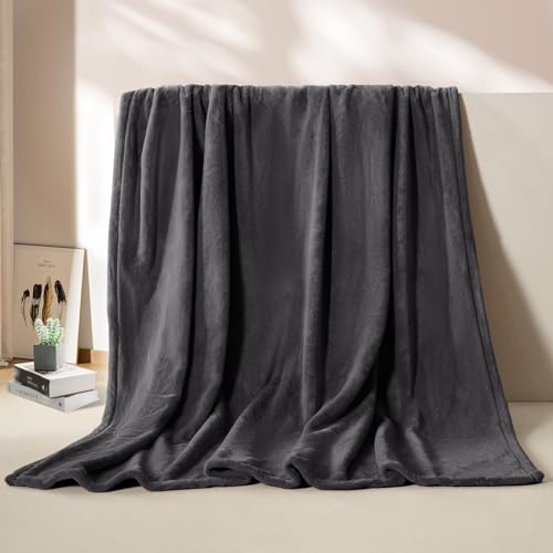 Beautex BT-TH-GRAPHITE Fleece Throw Blanket For Couch Sofa Or Bed Throw Size thumb #4