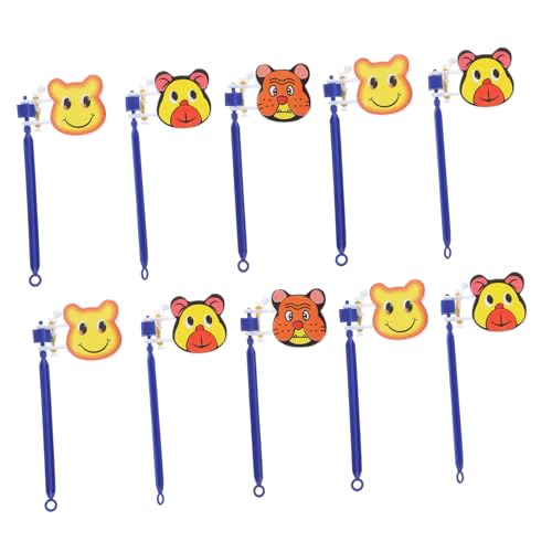 UPKOCH 10 Piezas Aplaudidores de Mano para Juguetes de Fiesta Coloridos y Seguros con Diseño de Dibujos para Animar Eventos Infantiles