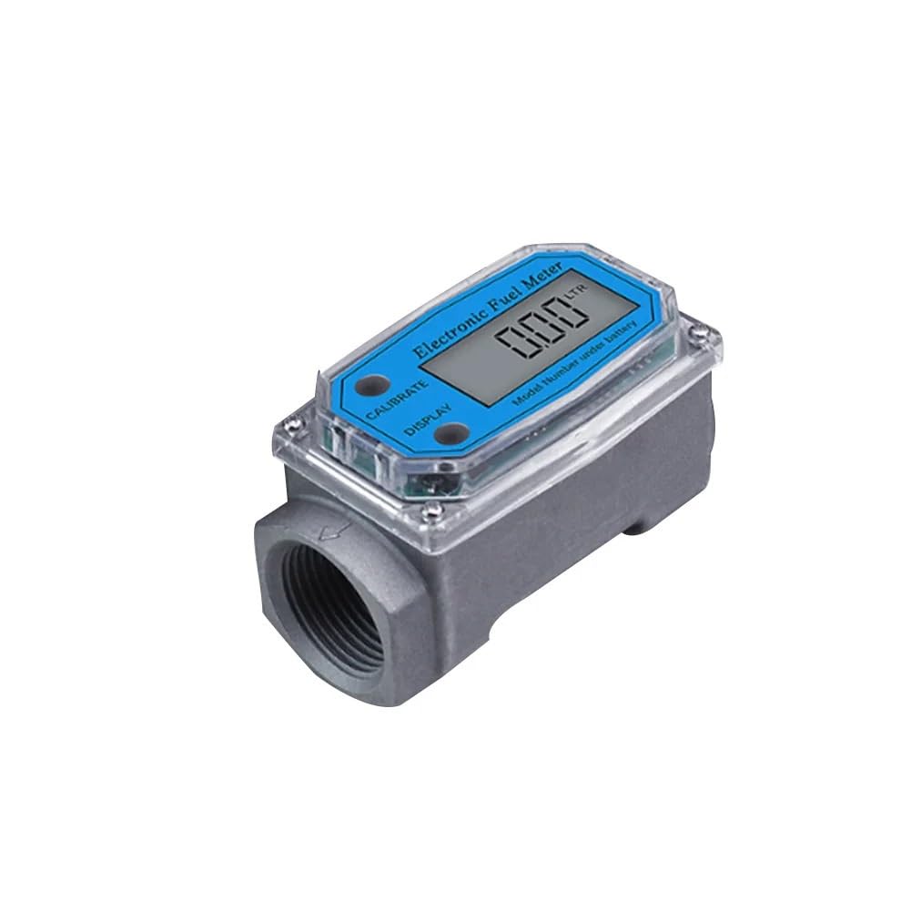Medidor De Agua, K24 LCD, Fácil De Usar, Pantalla Digital Electrónica De Alta Precisión, Medidor De Flujo Multipropósito De Aleación De Aluminio (1,5 Pulgadas)