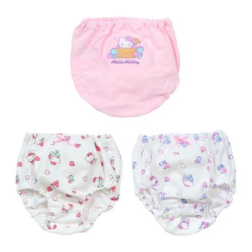 Sanrio 153745 Kids Shorts Set of 3 Hello Kitty 47.2 inches (120 cm) 100% Cotton With Your Name