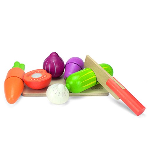 LISA & MAX Hochwertiges Holzobst Zum Schneiden für Kinder - Holz Zubehör für Kinderküche, Spielküche und Kaufladen… – Bild 6