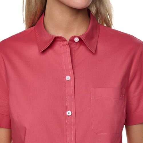 Image of Nautica Women's Button Front Short Sleeve Camp Shirt