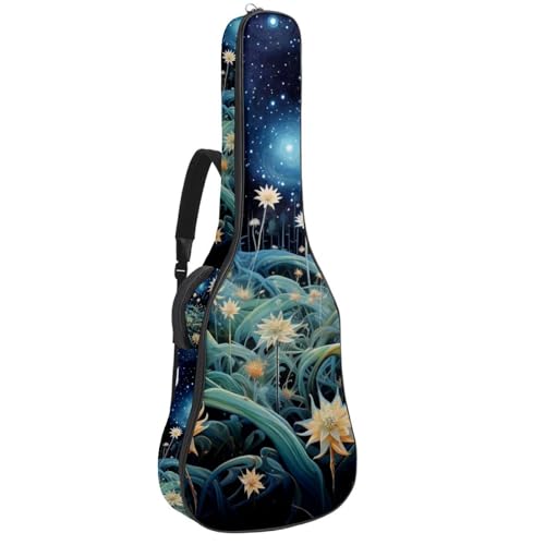 Sac pour guitare acoustique imperméable 42.9 pouces avec plusieurs poches de rangement