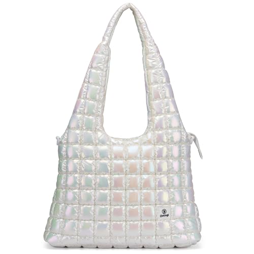 Puffer Travel bag-Gym bag+Tote Bag-White