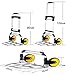 YWGWC Utility Carts Trolley cart, King Truck Trolley, Trolley cart, Folding Portable Luggage cart, Small Trolley, Trailer Shopping Foldable, Folding Household Large Load Shopping cart with Wheels