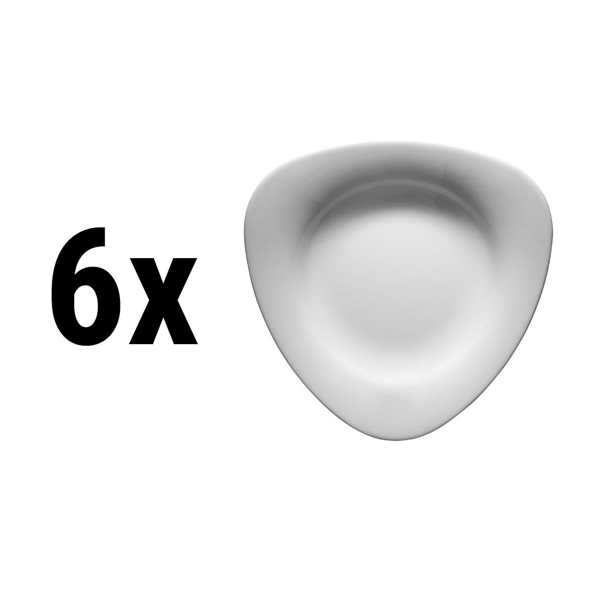 GGM Gastro | TTSUK25 | (6 Stück) Teller tief - 25 cm