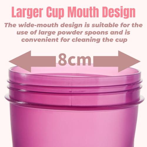 Lot de 2 bouteilles de shakers de protéines shaker à protéines avec 2 boules mixtes en acier inoxydable + 2 brossettes en mousse pour le fitness couvercle anti-fuite avec dragonne, 600 ml – Image 6