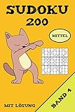 Sudoku 200 Mittel Mit Lösung Band 4: Puzzle Rätsel Heft, 9x9, 2 Rätsel pro Seite (German Edition)