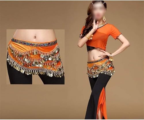 Dance Waist Chain，Dance Belt Women's Belly Dance Belt Colorful Waist Chain Belly Dance Hip Scarf Belt2