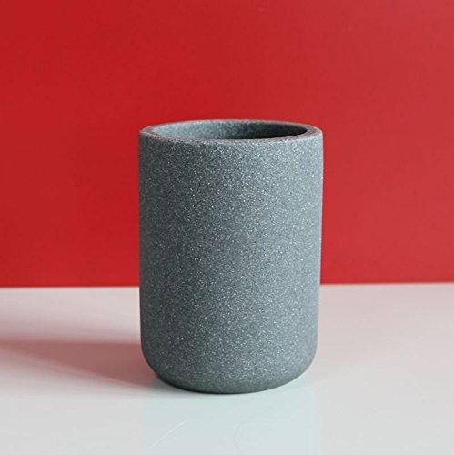 Preisvergleich Produktbild ZONE Zahnbürstenbecher SOLID, grau, ca. 10 cm H