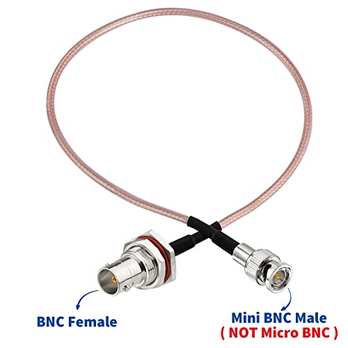Cable SDI Mini BNC Macho a BNC Hembra 30cm 75 Ohm miniatura 2