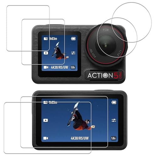 【2枚セット】KPNS 日本素材製 強化ガラス Osmo Action 5 Pro 用 ガラスフィルム カメラフィルム 保護フィルム