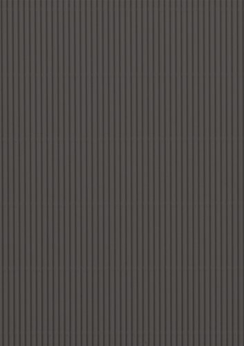 10 x Heyda Bastellwellkarton 300g/qm 50x70cm E-Welle schwarz