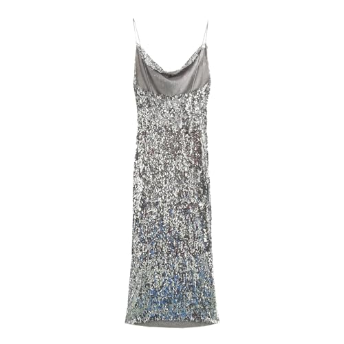 Robe midi festive pour femme sans manches style tunique rave en coupe longue