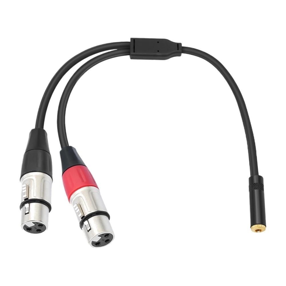 Ja-ck adapter 3,5 na XLR kabel audio stereo TRS na XLR męski adapter mikrofonu audio kabel (1 szt.)