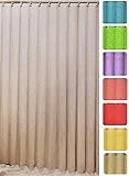 Better Home Deluxe Heavy Weight Shower Curtain Liner Bright Color (Linen)