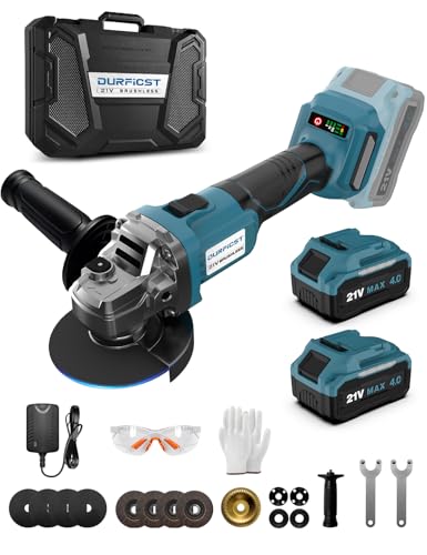 Smerigliatrice angolare a batteria DURFICST DAG310, 125 mm/10.000 giri/min Smerigliatrice