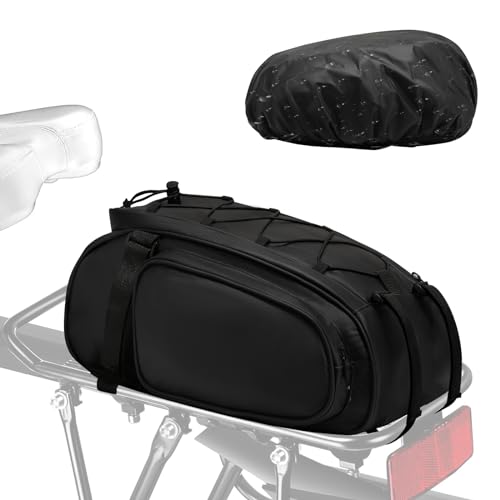 Sacoche Vélo Étanche Moonlux 8L - Porte-Bagages Arrière Avec Bandoulière | Idéal Pour VTT, Ville Ou Randonnée