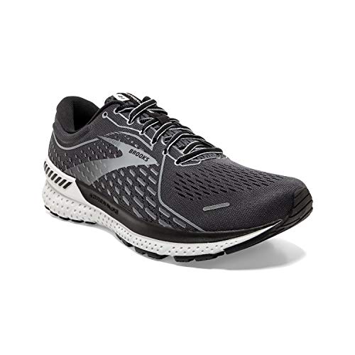 Brooks Men's Adrenaline GTS 21, Grey/Black, 11 Medium