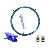 Creality Capricorn PTFE Bowden Tube 1M Série XS pour Filament 1,75 mm avec 1 raccords pneumatiques PC4-M6 et 1 raccords PC4-M10 et coupe-tube pour imprimante 3D