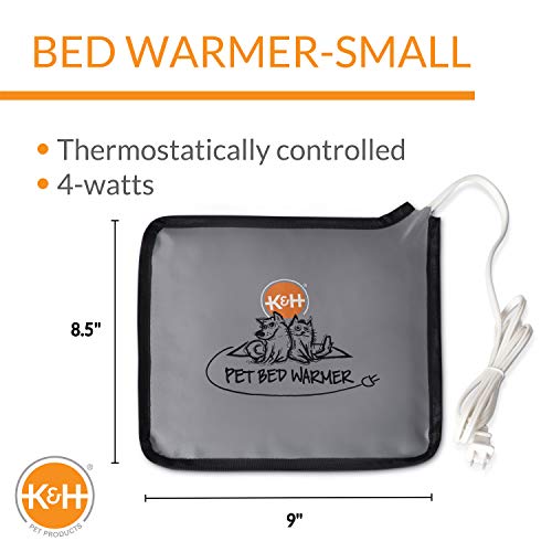K&H Pet Products Pet Bed Warmer Gray Small 8.5 X 9 Inches #TOP1