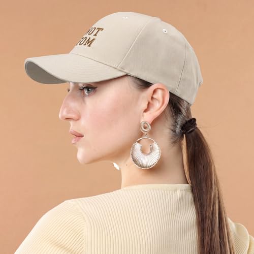 Gorra béisbol Beige para mamás con diseño minimalista miniatura 5