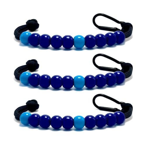 LAMIBEE Pack 3pcs, Golf Beads Count Stroke Score Counter, Durable
