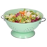  HiT  Seiher groß  Ø 280 mm  Koch-Sieb  Nudelsieb  Küchen-Zubehör  4 Farben, Farbe:mintgrün