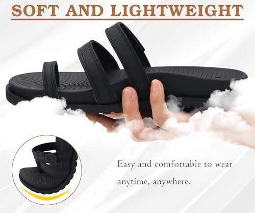 Image of KuaiLu Womens Slides Sandals With Arch Support Comfort Plantar Fasciitis