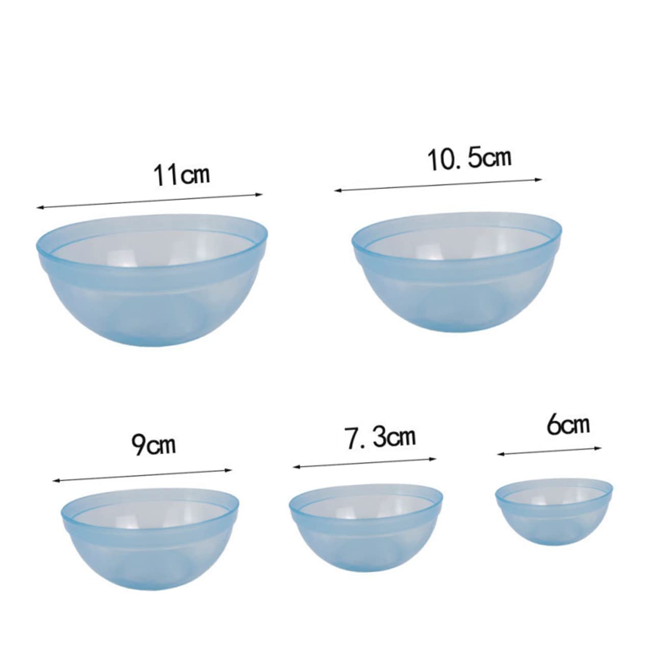 FOMIYES Plastic Mask Mixing Bowl Set Salon Beauty Tool Diy Facial Mask Bowl Kit Random Color