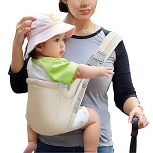 Baby Sling Carrier Newborn to Toddler, Baby Hip Seat Carrier, 10-30 lbs (Khaki)