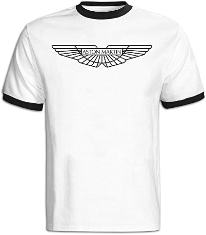 Men's Aston Martin Logo Baseball T Shirt Black