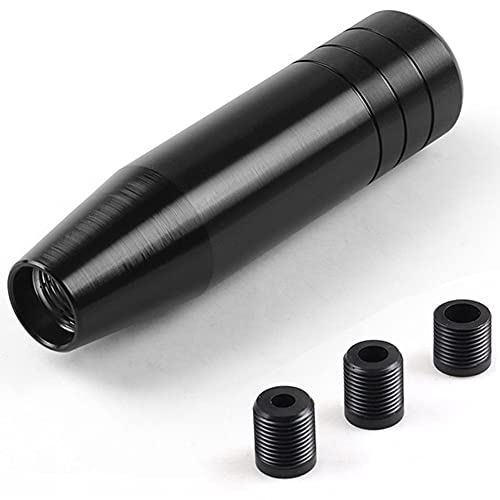 5.1 Gear Stick Shifter Knobs, Heavy Weighted Car Shift Head Knob with Aluminum Alloy Shifting Lever Fit Most Manual Automatic Vehicles with 3 Threaded Adapters M8 M10 M12 x 1.25, Black 5.1" Gear Stick Shifter Knobs, Heavy Weighted Car Shift Head Knob with Aluminum Alloy Shifting Lever Fit Most Manual Automatic Vehicles with 3 Threaded Adapters M8 M10 M12 x 1.25, Black