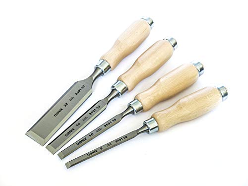 Narex juego de 4 cinceles 8 10 16 32 mm para carpintería 2