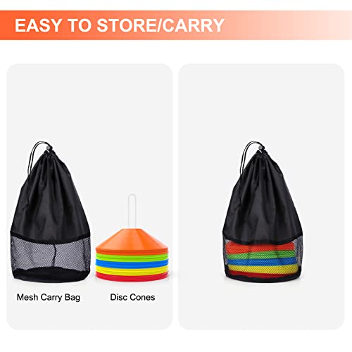 Sport Soccer Disc Cones Sets 50-Pack Agility Disc Cones Perfect For Soccer, Football, Basketball,Footwork,Kids, Field Marker 2 Inch #TOP5