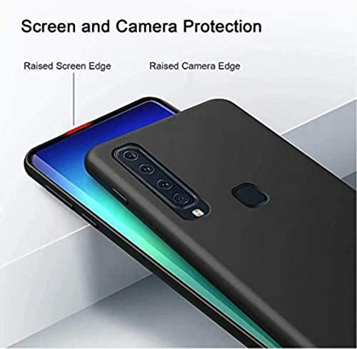 Image of Mobile Back Cover Case for Samsung A9(2018) (Silicone Case|CameraProtection|Black SC1510)