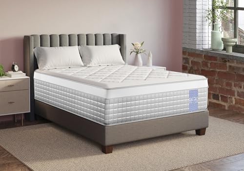 Image of LOOM & NEEDLES 75x48x6 Inches Double Size Mattress | Hybrid Latex Pocket Spring Mattress | Zero Gravity Partner Disturbance | 5 Zoned Euro Top 7 Layer Medium Firm Memory Gel Foam Eurotop Mattresses