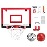 ★WANDMONTAGE: Wandmontierte Aufbewahrung von Basketballbrettern, zwei Aufhängemethoden ohne Perforation und jede Aufhängung. Mit nicht abfärbenden Schraubenaufklebern und Türrahmenhaken eignet er sich für eine Vielzahl von Szenen und nimmt keinen Platz weg.