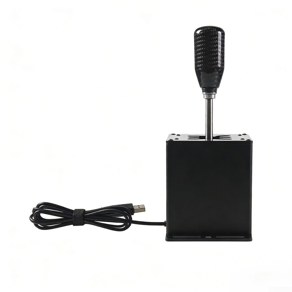 Palanca de cambios USB compacta para PC construida para Logitech para G29 para G27 para G25 para G920 y T300RS GT Racing Wheel Systems (7 velocidades)