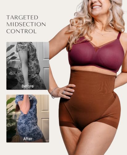 Image of SHAPELLX Women High Waist Tummy Control Slips Shapewear Panties Under Dress