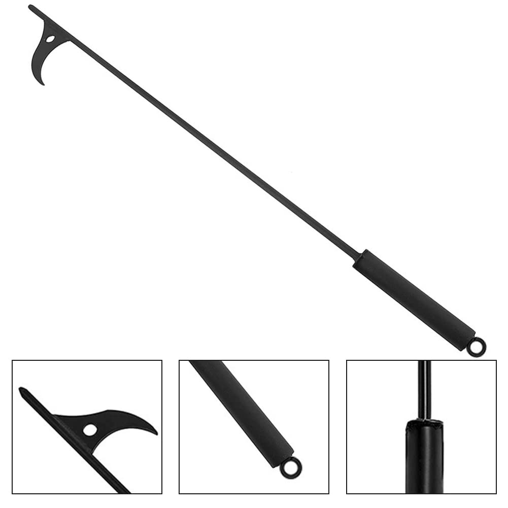 SPORTARC Feuerhaken für Kamin, 101,6 cm, robuster Kamin-Schürhaken, rostbeständig, schwarze Oberfläche, Feuerstelle, Werkzeuge für Kamin, Feuerstelle