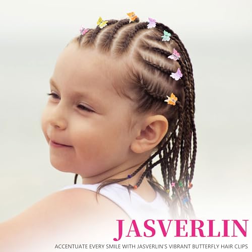 Pinzas Mariposa Mini para Cabello, 50 Piezas, Arcoíris miniatura 7