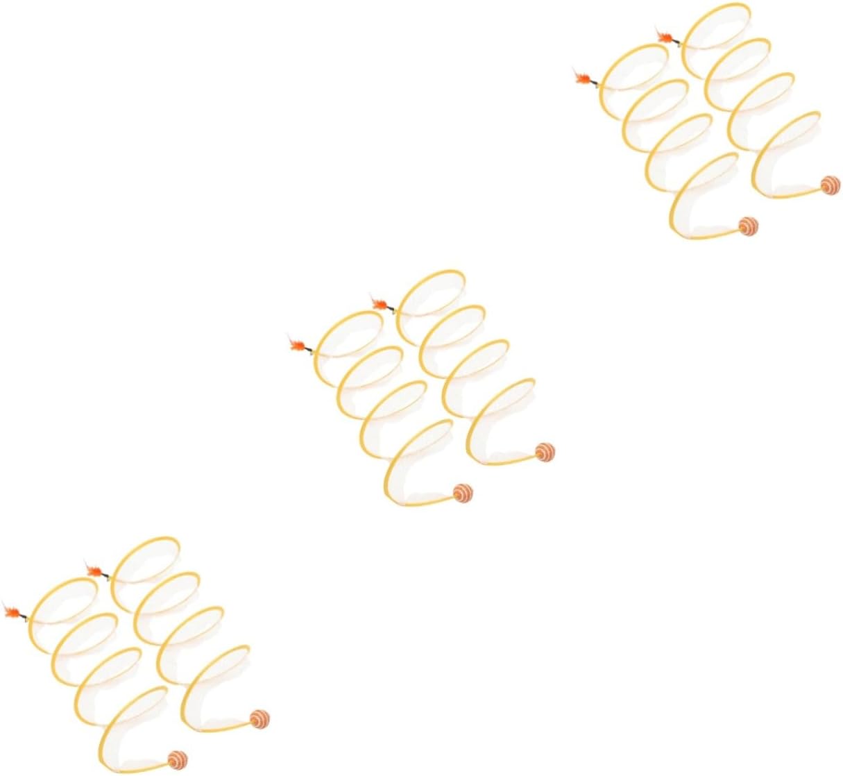 VANZACK 6pcs Cat Tunnel Toy Interactive Kitten Play Accessory for Kicking Scratching Encourages Active Play Natural Instincts for Indoor Cats