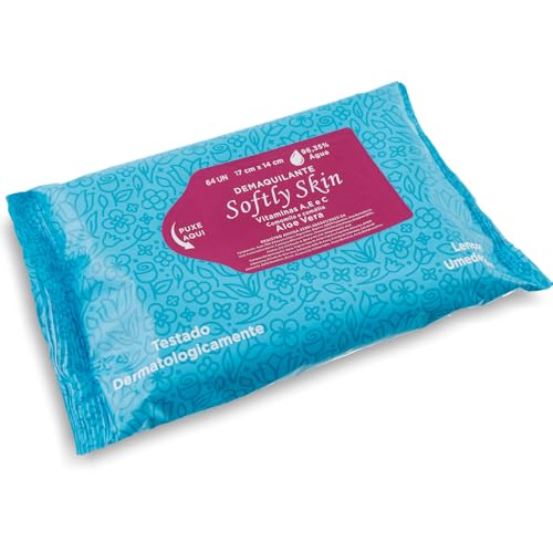 Demaquilante 128 UN Lenço Umedecido Softly Skin com Vitamina