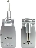 M-VAVE Sistema Sem Fio Profissional 2.4GHz para Guitarra e Baixo - Transmissão Digital 24bit/48KHz, Baixa Latência (<12ms), Alcance de 30m, Bateria Recarregável 7.5h, Compatível com Amplificadores