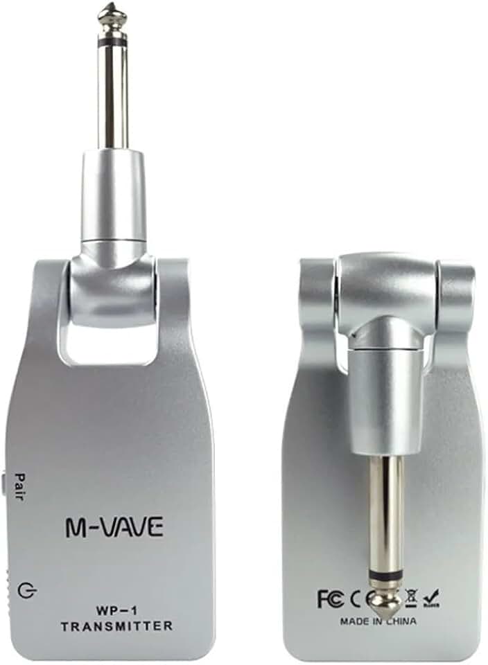 M-VAVE VEDO Sistema Sem Fio Profissional 2.4GHz para Guitarra e Baixo - Transmissão Digital 24bit/48KHz, Baixa Latência (<12ms), Alcance de 30m Bateria Recarregável 7.5h Compatível com Amplificadores